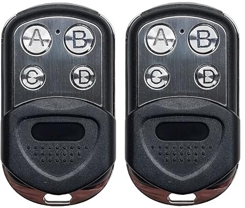 AG MATIC Universal Multi-Frequency Garage Door & Gate Remote Control Cloner Duplicator All Fixed Code & Some Rolling Code ASK/FSK 433-868MHz. (Pack of 2 Black)