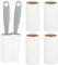360 Rouleaux Anti-Poils - Rouleau Adhésif pour Vêtements - Attrape-Poils, avec 6 Rouleaux et 2 Poignées, Idéal pour Poils d'animaux, Vêtements, Linge de Lit, Tapis et Canapés