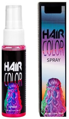 Haarspray Farbe,Haarspray Für Damen/Herren,Temporäre Haarfarbe Rosa,Hair Dye,DIY Liquid Hair Spray,Abwaschbar Und Sicher,Schnelle Haarfärbung,Geeignet für Halloween, Karneval, Party, Cosplay