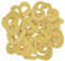 30 Pcs Glitter Number 0 to 9 Iron-on Numbers, for Jackets, Backpacks, Hats and Shirts - Yellow
