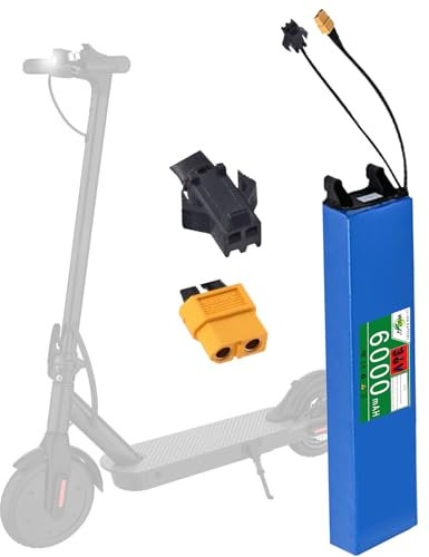 WILLQ 36 Volt im Inneren, Li-Ionen-Akku, 36 V, 6 Ah, Lithium-Akkupack für Faltbare Roller, 6000 mAh, Ersatzzubehör für Elektroroller mit XT60 + SM-Stecker