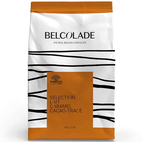 Belcolade Cacao Trace - Caramel Flavoured Milk Chocolate Buttons - 5kg
