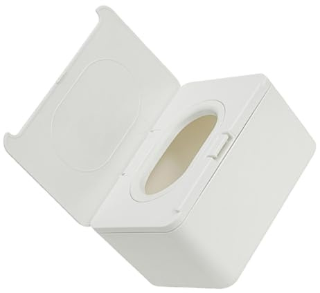 UTHCLO Refillable Wipes Dispenser Box with Cover Portable Plastic Tissue Holder for Kitchen Bathroom Office Lightweight Compact Storage Case for Wet and Dry Wipes