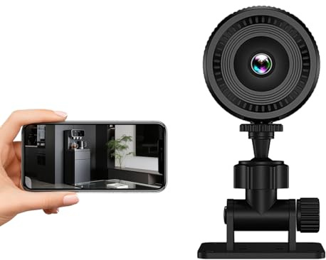 Sicherheitskameras für zu Hause, 1080P HD, kabellose Kamera mit Nachtsicht, kleiner tragbarer Monitor für Aufnahmen im Schlafzimmer, Wohnzimmer, Schlafzimmer, Wohnheim