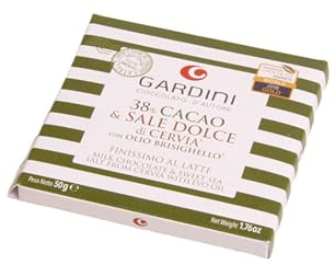 Tea Soul | Chocolat au lait premium au sel de Cervia doux et à l'huile d'olive extra vierge Brisighello, 38% de cacao, tablette artisanale, 50 g