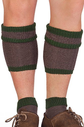 Strumpf Dirks GmbH Trachten Loferl 2-tlg - 479 - wollweiß, mittelbraun, rot, Größe 42/43