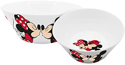 Disney 13098 - Cuenco de porcelana para cereales, diseño de Mickey Mouse