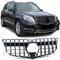 Kühlergrill Sport Optik Schwarz Glanz Chrom für Mercedes GLK X204 Facelift 12-15