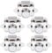 LESOLEIL Caravan Push Lock- Pressione Serrature Pulsante Cassetto a Armadietto Door Lock Pomelli per Mobili per Camper Furgone Barca, Cromo(5 Pezzi)…