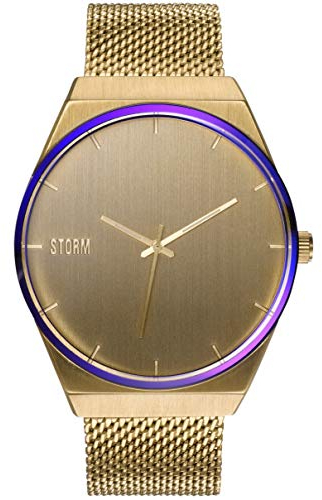 STORM London Cirero, Edelstahlgehäuse, Mesh Armband, 3 bar Wasserdicht, 43mm, 47477 (Gold)