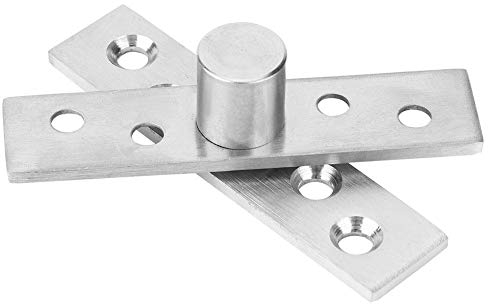 Cerniera per porta, cerniera rotante in acciaio inossidabile 2 pezzi 75mm cerniera girevole a 360 gradi, elevata durezza, lunga durata(Central Pivot)