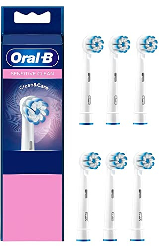 Oral-B Sensitive Clean Ersatzbürstenköpfe für elektrische Zahnbürste, 6 Stück
