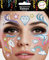 Gesichtstattoo - Glitzer Aufkleber Klebetattoos Temporäres Glitter Face Tattoo Motto Party Karneval Halloween (Einhorn)