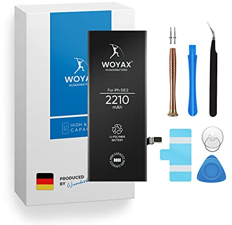 Woyax Wunderbatterie® Akku für iPhone SE 2020 2.Generation | 2210mAh hohe Kapazität, Kompatibel mit iPhone SE 2020 ohne Dichtung