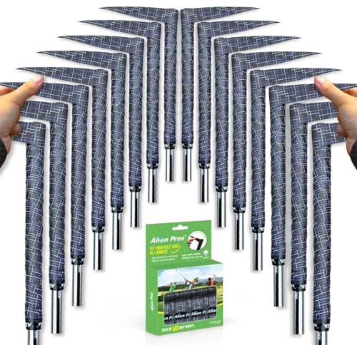 Alien PRO Golf Grip Wrapping Tapes - Innovativa Soluzione di Impugnatura per Mazze da Golf - Goditi Una Nuova Sensazione di Presa in Meno di 1 Minuto(Confezione da 16 Puzzle Neri)