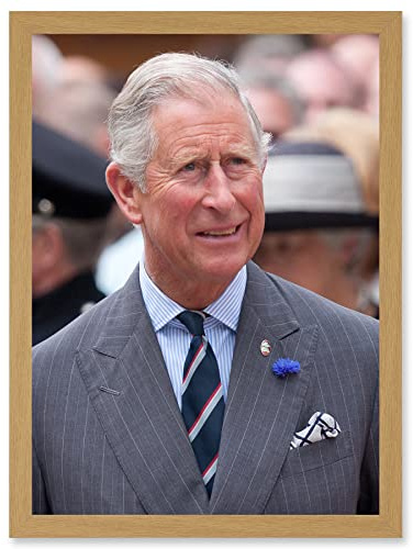 Artery8 King Charles III Third of England Scotland United Kingdom Photo by Dan Marsh Artwork Framed Wall Art Print A4