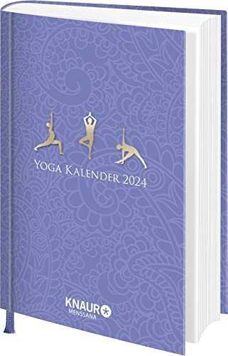 Taschenkalender 2024: Yoga Kalender: Terminplaner mit Yoga-Übungen für jeden Tag & zahlreichen Zitaten als Wochenimpulse, viel Platz für Notizen & Ferientermine, u. Leseband