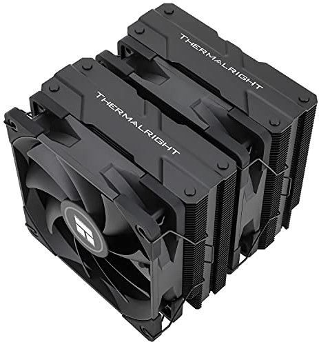 Thermalright Peerless Assassin 120 Black CPU Air Cooler, 6 Heat Pipes, Dual 120mm TL-C12B PWM Fan, Aluminium Heatsink Cover, AGHP Technology, for AMD:AM4/AM5/Intel LGA 1700/1851/1150/1151/1200/2011