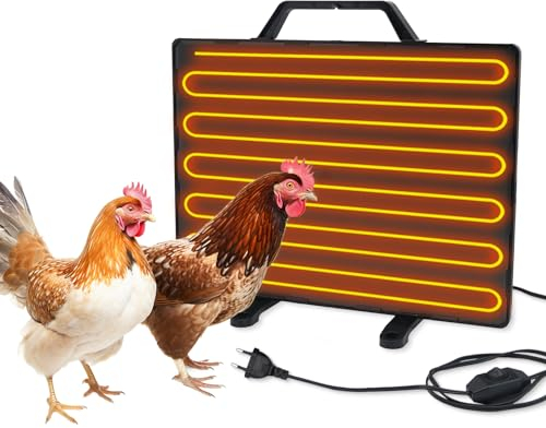 Chauffage pour Poulailler, 140W Chauffage D'Ambiance pour Poulailler en Hiver Flat Panel Chick Heater, Adapté à la Ferme/Maison avec