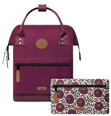 CABAIA - Sac à Dos Adventurer Nice - Mini 10L - Déperlant - Compartiment Ordinateur Portable 10,5-2 Poches - Certifié Vegan - Sac Voyage, Affaires, École pour Homme et Femme - Violet