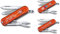 Victorinox Couteau de Poche Classique SD Avec Demande Impression Sur Coque I Cadeau pour Hommes Femmes I Cadeaux Pour Anniversaire I Suisse Personnalisé 7 Fonctions 0.6223 (orange translucide)