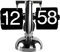 TOPINCN Minimalistische Retro-Flip-Down-Uhr mit Quarzwerk, Flip-Digitaluhr, Leicht Ablesbar, Automatische Flip-Uhr für das (Schwarz)
