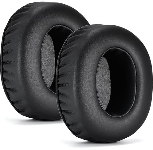 Levigo Cuscinetti di ricambio in morbida pelle proteica, compatibili con cuffie Sony MDR V6/V7/7506/CD900ST, parti di riparazione cuffie paraorecchie in memory foam ad alta densità