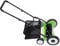 Artificial Grass Brush Manual Lawn Sweeper,5-Blade Artificial Grass Cleaner with Grass Collection Basket,Non-Powered Lawn Mower,40.6cm Cutting Width,9-Position Adjustable