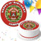 YOUR FOOTBALL TEAM LOGO/COLOUR BIRTHDAY PERSONALISED 7.5 INCH EDIBLE ICING CAKE TOPPER DECORATION FB067