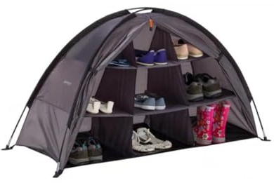 COMETX Outdoor Lagerzelt Wasserdichtes kompaktes und tragbares Camping Lagerschrank Zelt mit 9 Regalen