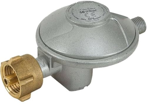 BRUNNER Gaskocher Gasregler Adapter GasReg D 1/4 L 50 mBar Camping Gas Regler
