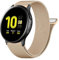 Amzpas Armband für Samsung Galaxy Watch Active 2 40mm 44mm - Metall Mesh Edelstahl Ersatzarmband 20mm für Damen und Herren (Roségold)