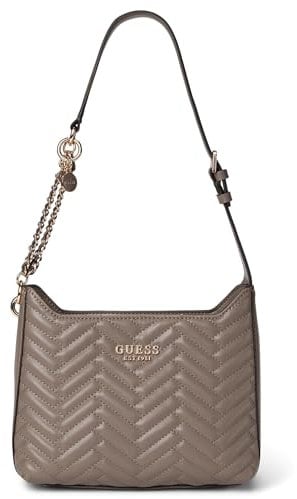 GUESS Anning Shoulder Bag Dark Taupe