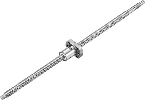 QUARKZMAN Vite a Ricircolo di Sfere SFU1204 (Diametro 12mm, Passo 4mm, Lunghezza 400mm) con Dado a Ricircolo di Sfere Kit Standard di Fine Lavorazione per Macchine CNC BK/BF12