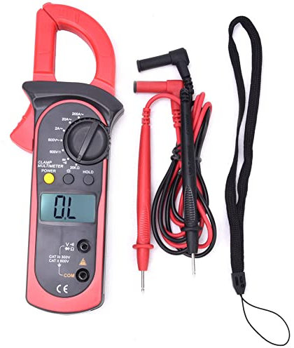 UNI T UT200A Digitales Zangenmessgerät, Stromzange, AC/DC-Spannungstester, 1999 Zählungen, Zangenmessgerät, Spannung, Stromzangentester mit Niederspannungsanzeige,