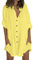 Longline Tops for Women UK Summer Long Sleeve Button Down Shirts Ladies Long Top Plain Loose Casual Blouses T-Shirt Beach Holiday Tees Oversized My Orders UK 2025 Yellow