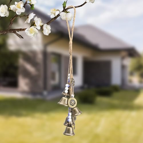 Windspiele für Draußen Hängend Hexenglocken Garten Windspiel Metall Segen Glocke für Veranda Garten Fensterdekoration Geschenk