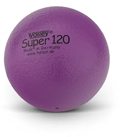 Volley Softball Super Lila – 12 cm Durchmesser – Weicher Schaumstoffball – Leicht – Griffig – Made in Germany