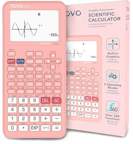 TOVO Scientific Calculator with Graphic Functions, 360+ Functions Graphing Calculator for Students, Large 3 Screen Multi-Mode Scientific Calculators for High School & College, TS-259