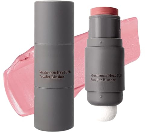 CUZKC Rouge,Creme Rouges Stick Doppelkopf Leichtgewicht Langlebige Farbe Natürliche Rouge Makeup Stick Multi Gesicht Erröten Für Wange,Lippe Und Auge