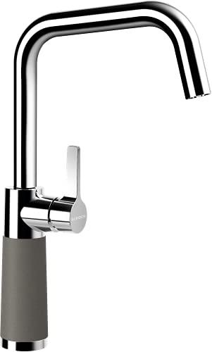 SCHOCK Küchenarmatur SC-530 Asphalt – Hochdruck Armatur CRISTALITE mit Festauslauf und Standard Norm-Anschlüssen