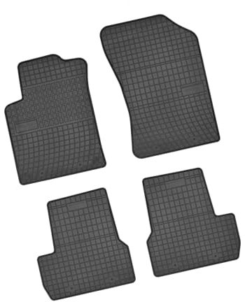 Bär-AfC CI00649 Gummimatten Auto Fußmatten Schwarz, Erhöhter Rand, Set 4-teilig, Passgenau für Citroen DS3 Baujahr ab 2010 3-TRG.