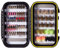 BASSDASH Mosche da pesca a mosca con ganci spinati o senza ardiglione 32/60/62 pezzi includono mosche bagnate asciutte ninfe filanti per pesca