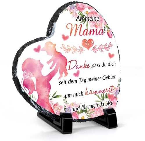 HPNIUB Geschenk für Mama,Schönes Geburtstagsgeschenk,Segen Herz Zeichen für weiblich, Beste Mama Herz Ornament für Tischdekoration,Muttergeschenke von der Tochter