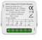 Mini Smart Light Switch DIY Breaker Module, WiFi Switch Controlled By Smart Life/Tuya App, Compatible With -Alexa Smart Breaker(2 Gang)