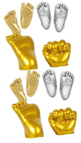 2St handabdruck kit -Hand- und Fußabdruck-Kit Gips Hand Fuß DIY handabdruck set babyabdrücke set Schmücken Handabdruck-Set babyabdrücke selber machen GLSTOY