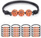 15 Pezzi Braccialetti Sportivi da Basket con Perline da Basket, Bracciale Intrecciato Regolabile per Bambini Ragazzi Uomini Braccialetti Ispiratori per Feste Sportive