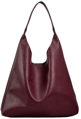 CHANGYUE Retro -Tasche Hobo -Tasche, Umhängetasche mit großer Kapazität, 2pcs Mode Lederhandtasche mit Geldbörse, Herbst schlampige Crossbody -Taschen for Frauen und Mädchen