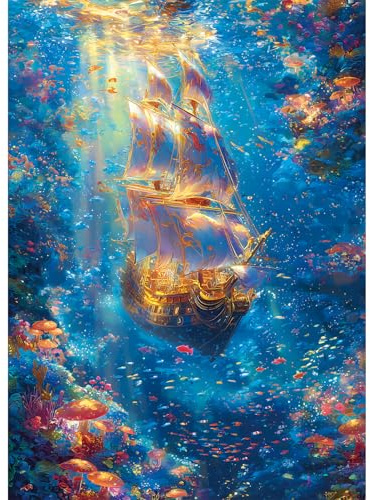 Mocrop Puzzle 1000 Teile Erwachsene, 70×50cm - Traumhafte Tiefseefahrt | Klassische Puzzles, Spektakuläre Wanddekoration, Mit Exquisite Geschenkbox