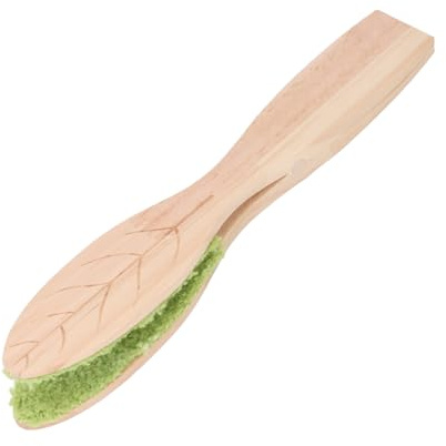 LUCKDANO Pinces de Nettoyage de Feuilles Pinces de Nettoyage de Feuilles Portables avec Manche en Bois et Chiffon en Microfibre - Outil Idéal pour l'entretien des des Plantes d'intérieur et de Cour